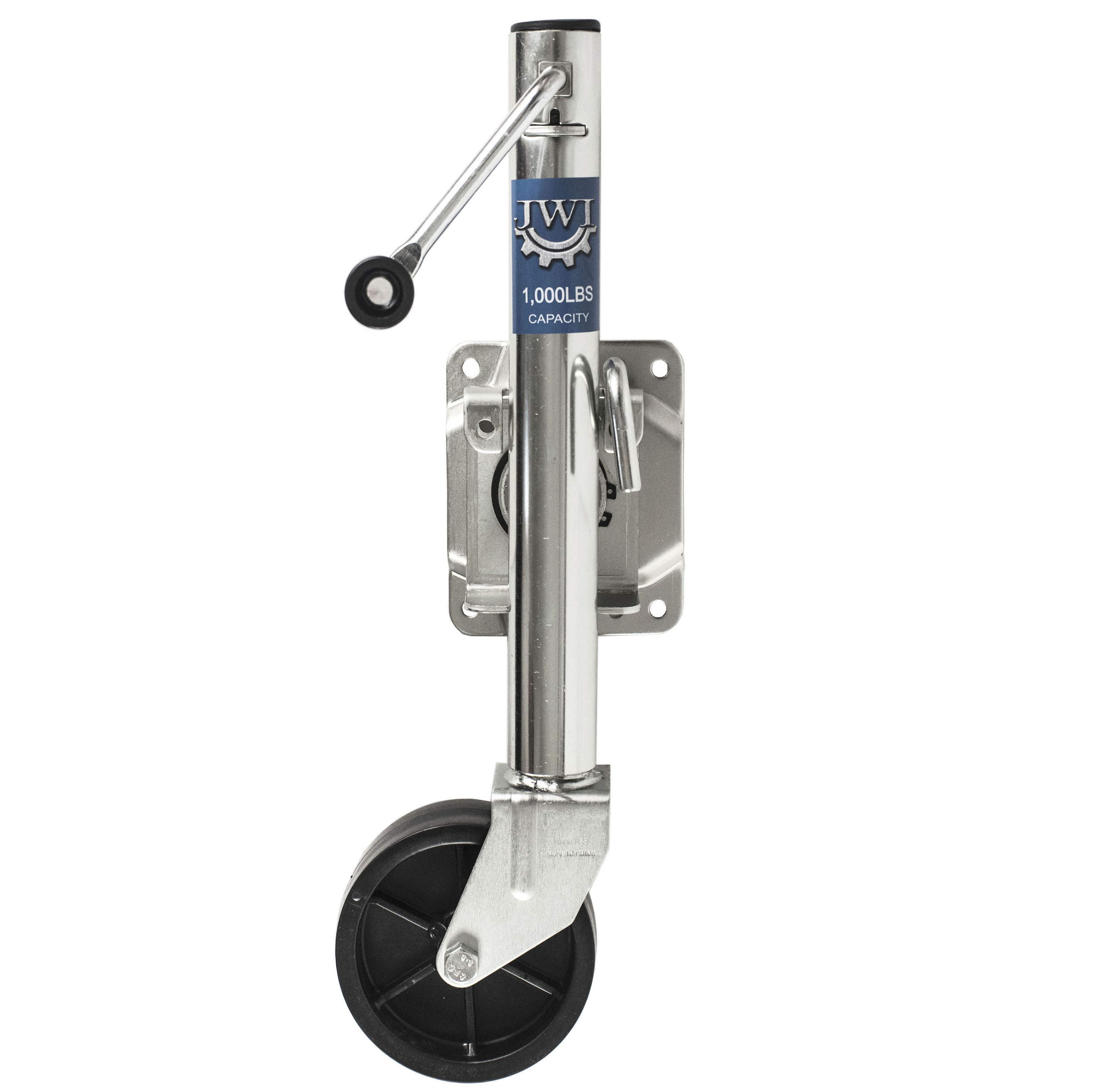 Trailer Jack Boat RV Swing Away Camper Wheel Bolt On 1000 lbs Side